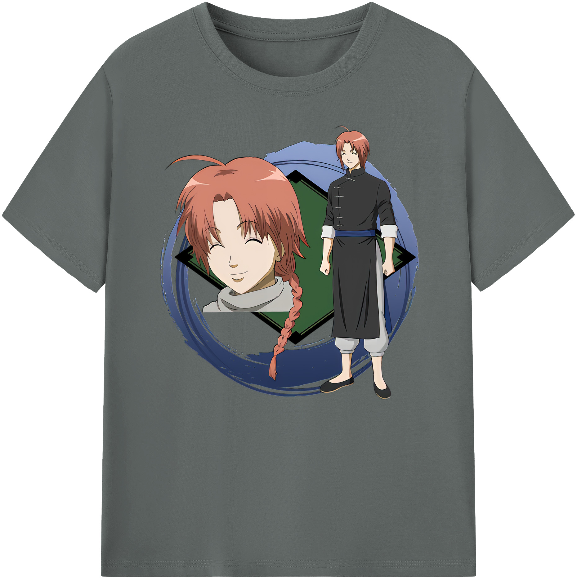 （画像用） ぎんたま 坂田銀時（さかたぎんとき） 神楽 志村新八（しむら しんぱち） GINTAMA Sakata Gintoki Kagura Shimura Shinpachi 綿100％ メンズ半袖Tシャツ｜肌触りやわらか＆通気性